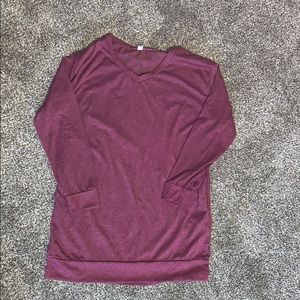 Dress length tunic t shirt